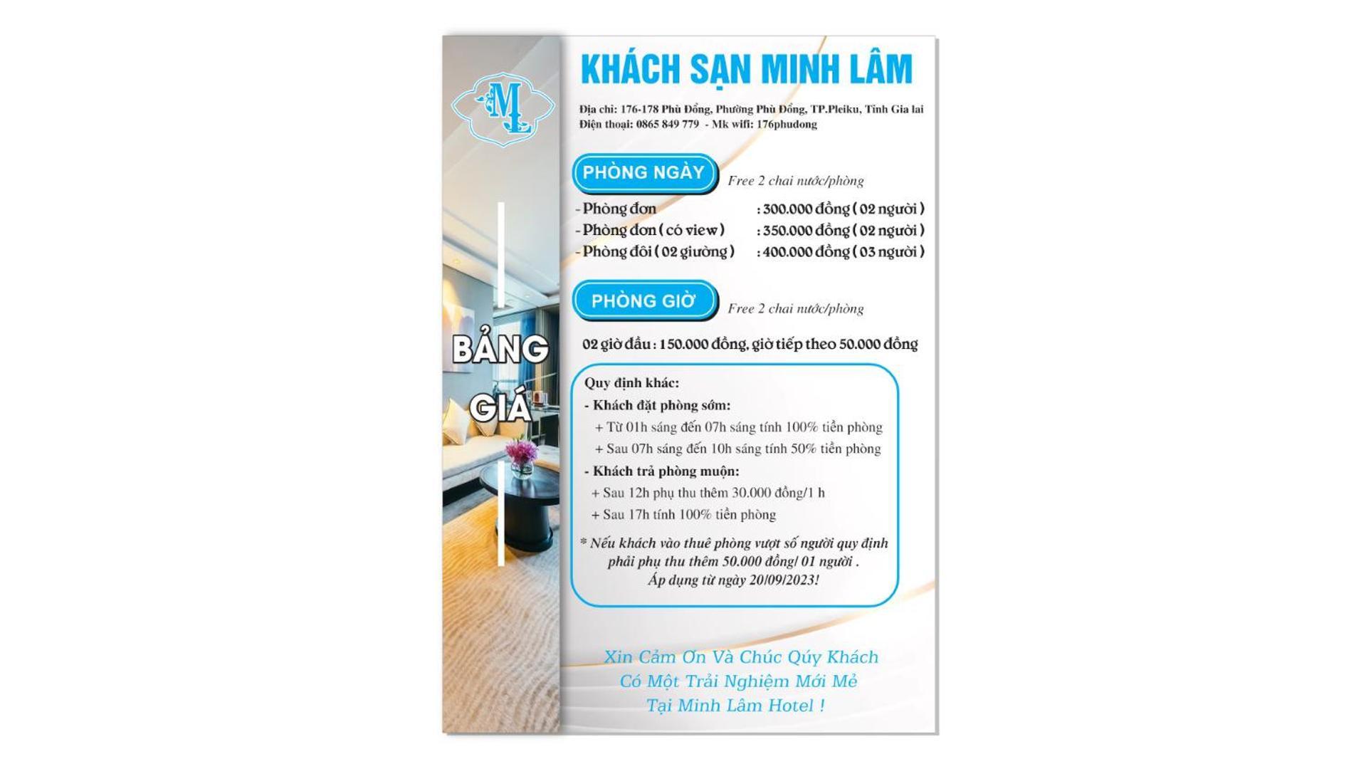 Minh Lam Hotel Pleiku Luaran gambar
